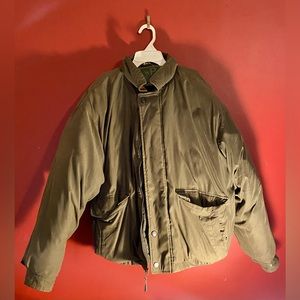 Weatherproof Dark Green Coat Thick Large Indonesia Winter Jacket Outdoors